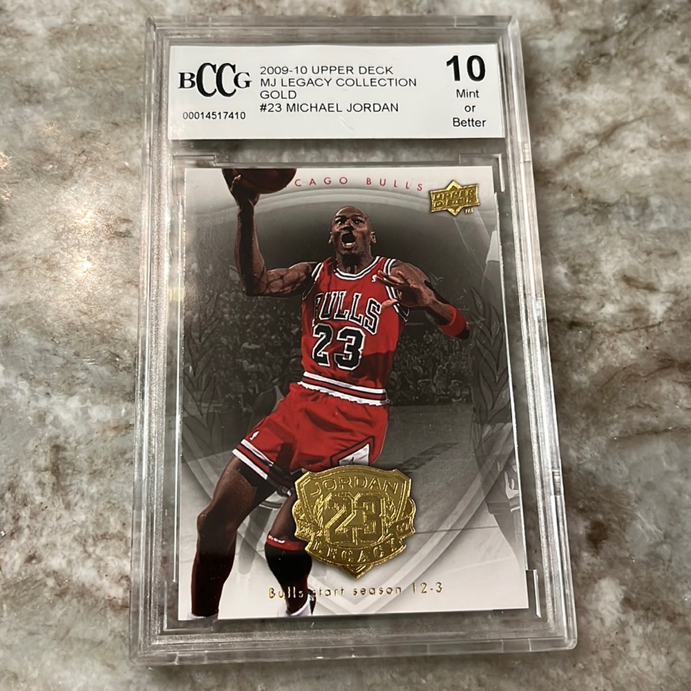 Michael Jordan Upper deck Beckett graded 10 mint condition